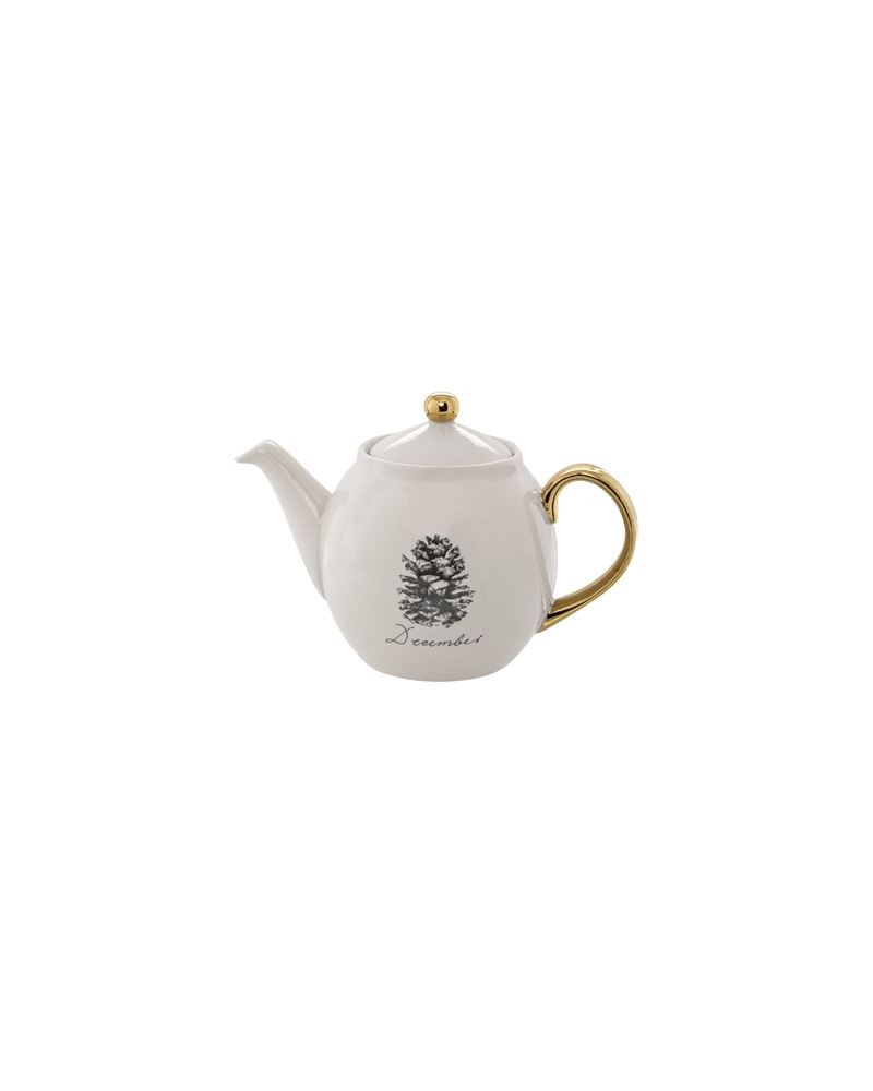Maria Teapot, White, Stoneware Bloomingville