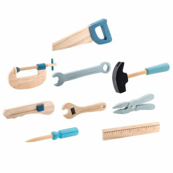 Set caisse à outils bricoleur en bois - Bloomingville - Inspirations d'Intérieurs