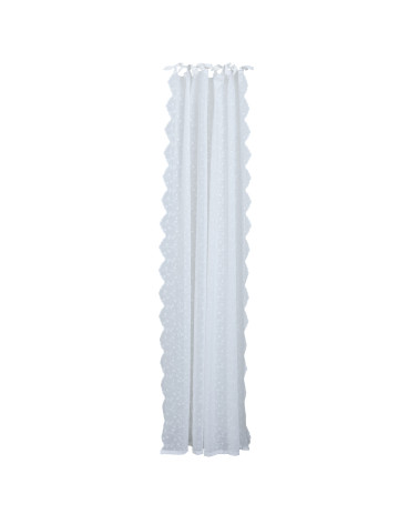Rideau voilage Eloise 220x160 cm. blanc écru - Inspirations d'Intérieurs