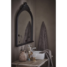 Petit miroir Hélène H108xW91 cm noir - Inspirations d'Intérieurs