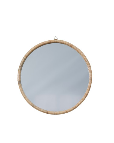 Miroir Riselle Ø60 cm naturel - Inspirations d'Intérieurs