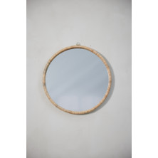 Miroir Riselle Ø60 cm naturel - Inspirations d'Intérieurs