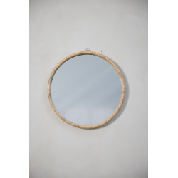 Miroir Riselle Ø60 cm naturel - Inspirations d'Intérieurs