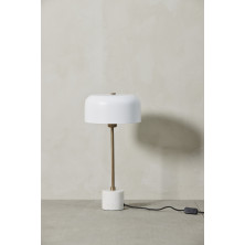 Lampe à poser Sofillia 26X26X53 cm marbre blanc - Inspirations d'Intérieurs