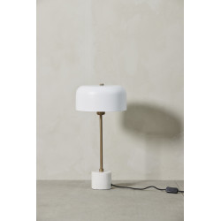 Lampe à poser Sofillia 26X26X53 cm marbre blanc - Inspirations d'Intérieurs