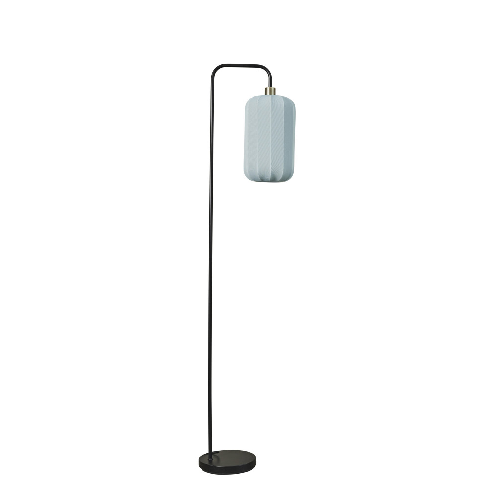 Lampadaire Sashie 33x20xH160 cm Bleu et noir - Inspirations d'Intérieurs