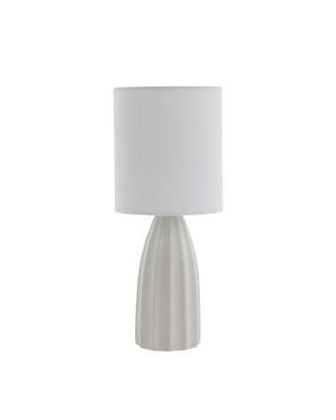 lampe de table Sarah 14x14 cm. blanc - Inspirations d'Intérieurs