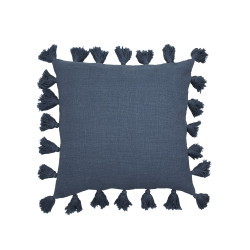 Coussin Feminia 60x60 cm. bleu - Inspirations d'Intérieurs