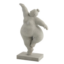 Sculpture Serafina H28.8 cm. gris -Inspirations d'Intérieurs