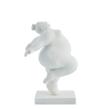 Sculpture Serafina H23 cm. Blanc -Inspirations d'Intérieurs