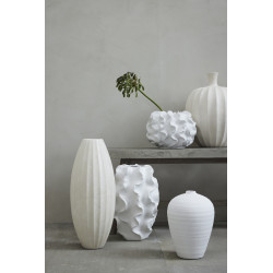 Vase Décoratif Esme  H51 cm. blanc cassé - Inspirations d'Intérieurs