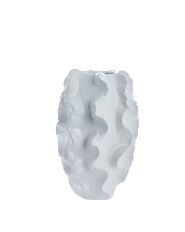 Vase Sannia 25 x 35H x 25 cm blanc Taille Moyenne - Inspirations d'Intérieurs