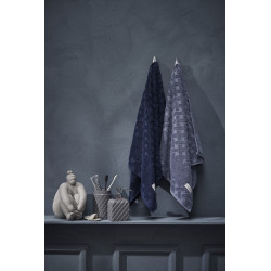 Porte savon Portia H16 cm gris et argent - Inspirations d'Intérieurs