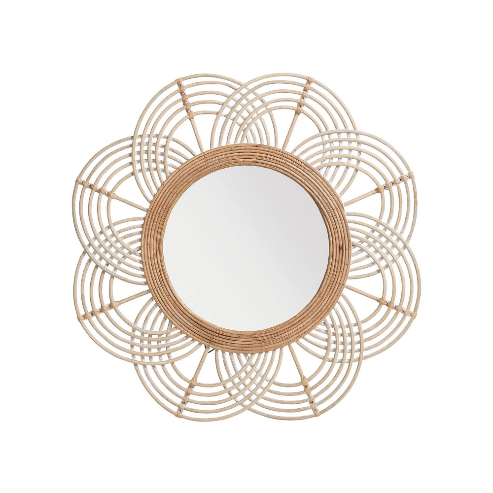 Miroir SOLEDAD rond en rotin - ø 61 cm - Inspirations d'Intérieurs