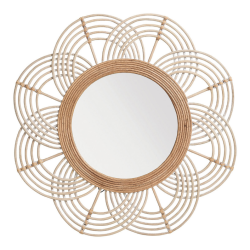 Miroir SOLEDAD rond en rotin - ø 61 cm - Inspirations d'Intérieurs